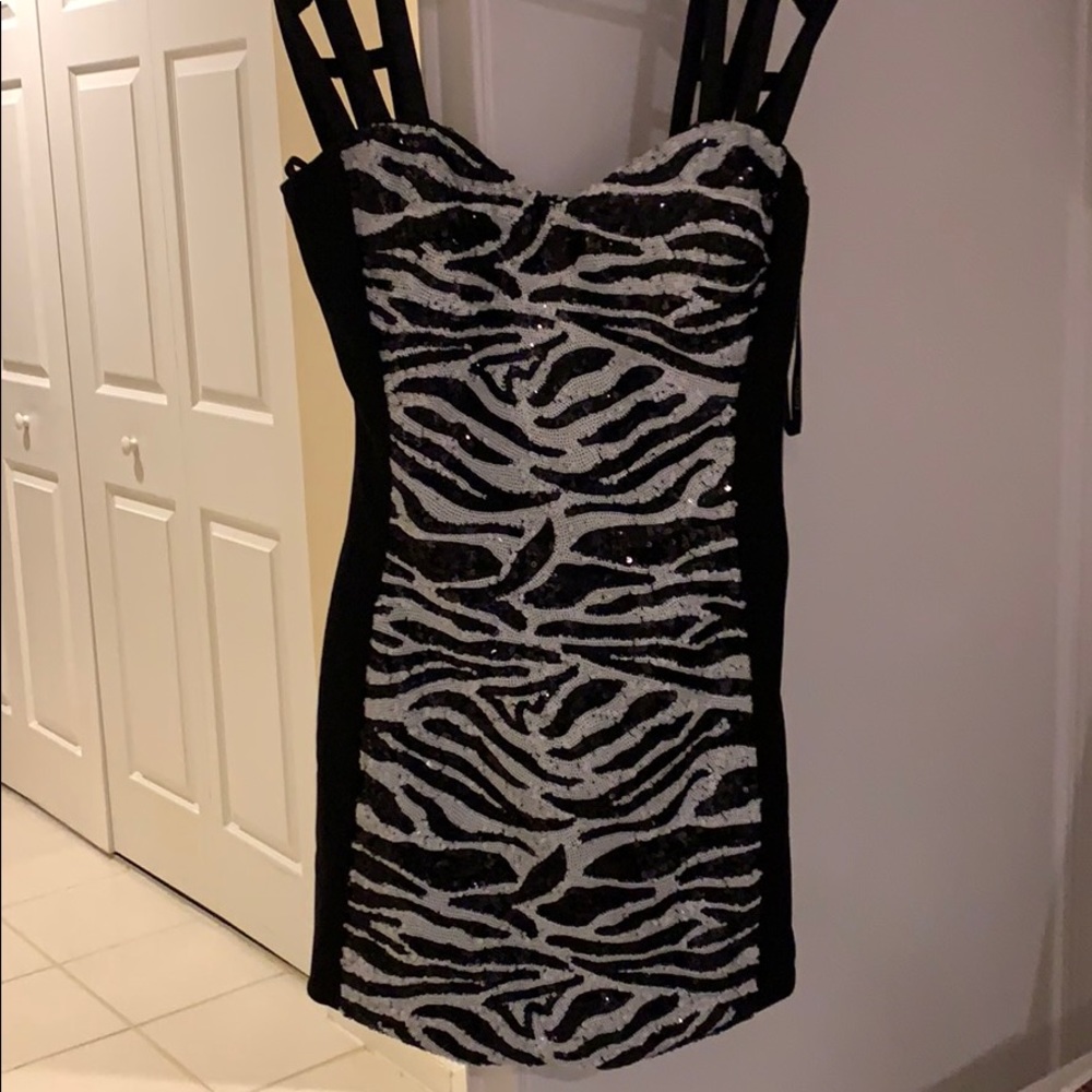 Sexy, Bebe Dress! Sequins!